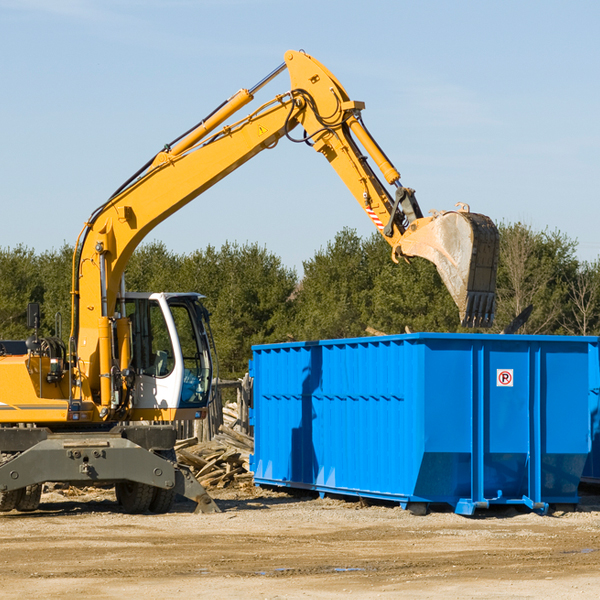 what size residential dumpster rentals are available in Redwood Valley California